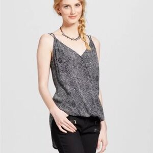 NWT Mossimo Supply Co Black & White Spaghetti Strap Top Small